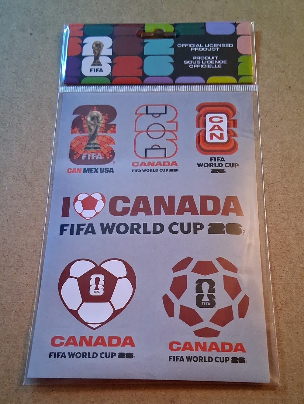 World Cup Canada Sticker Pack - Canada Red